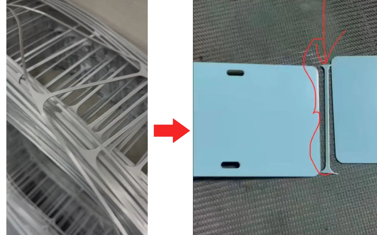 Borderless versus bordered production layout comparison for license plates